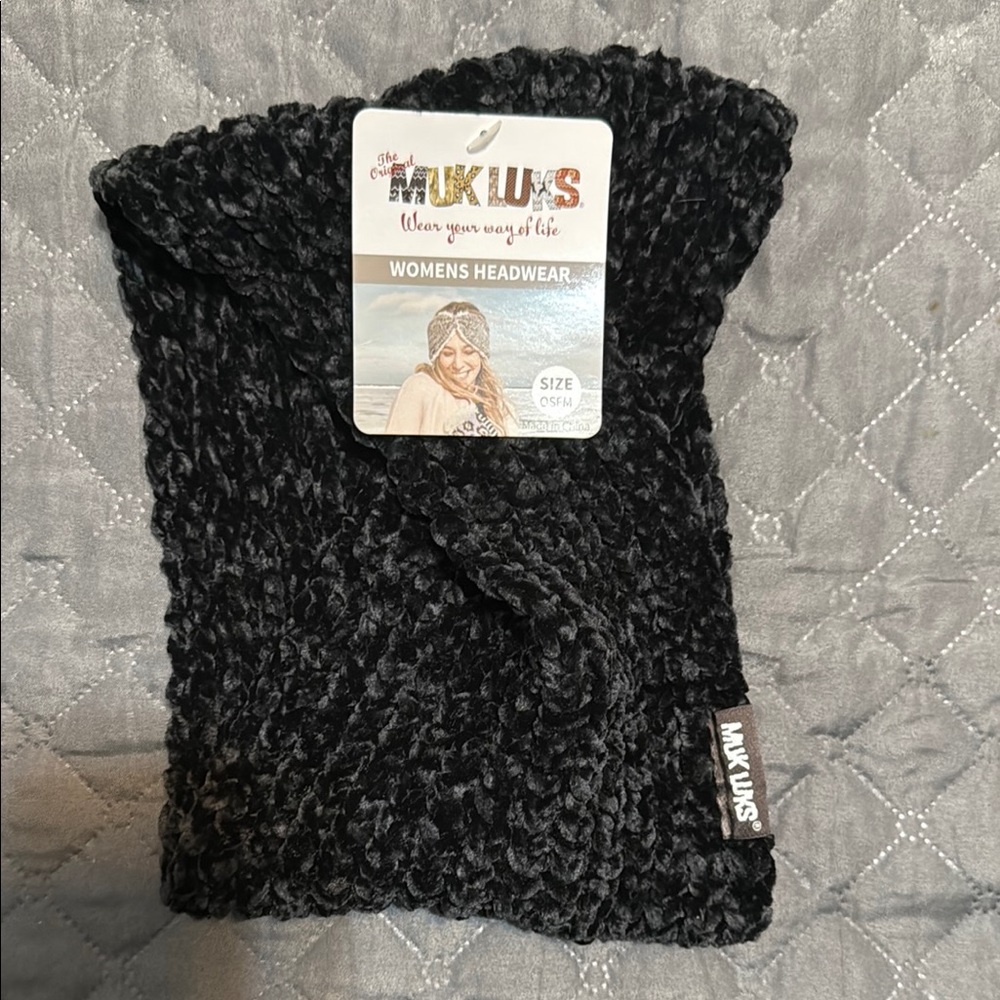 Women's Black Sweater headband
